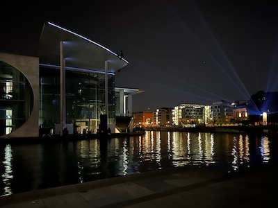 Lights on the Bundestag