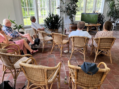 Watching the World Cup at the Orangerie